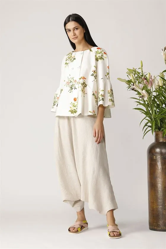Payal Pratap   -   Alata Overlap Jacket  Morning Glory