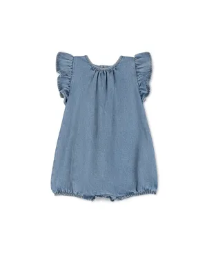 Pelly - Denim Girls Romper