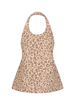 Peplum Halter Top