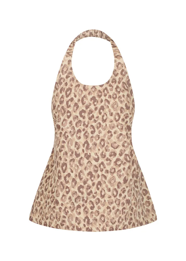 Peplum Halter Top