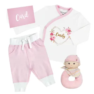 [Personalized] Endanzoo Organic Gift Box For Newborn Baby Girl