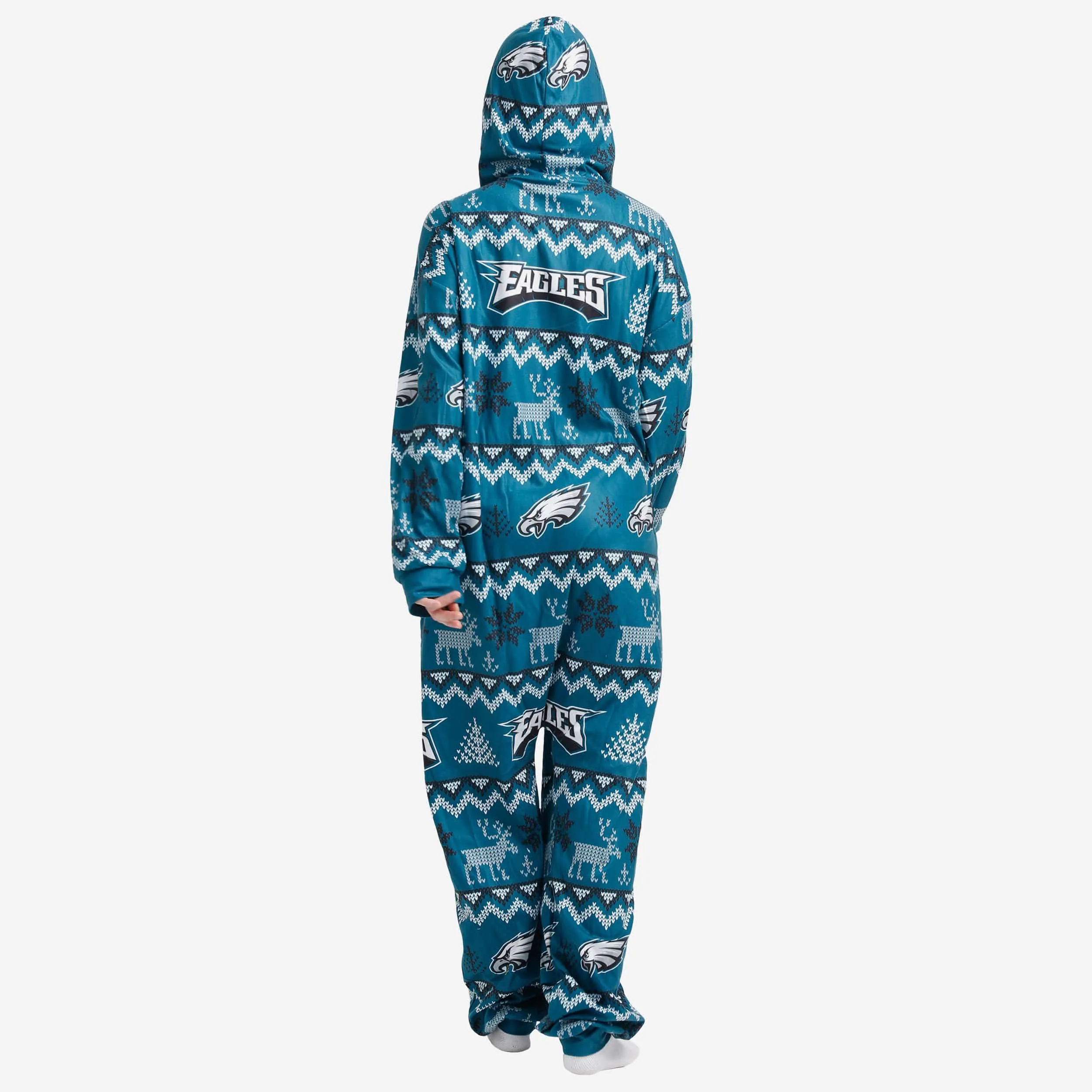 Philadelphia Eagles Ugly Pattern One Piece Pajamas