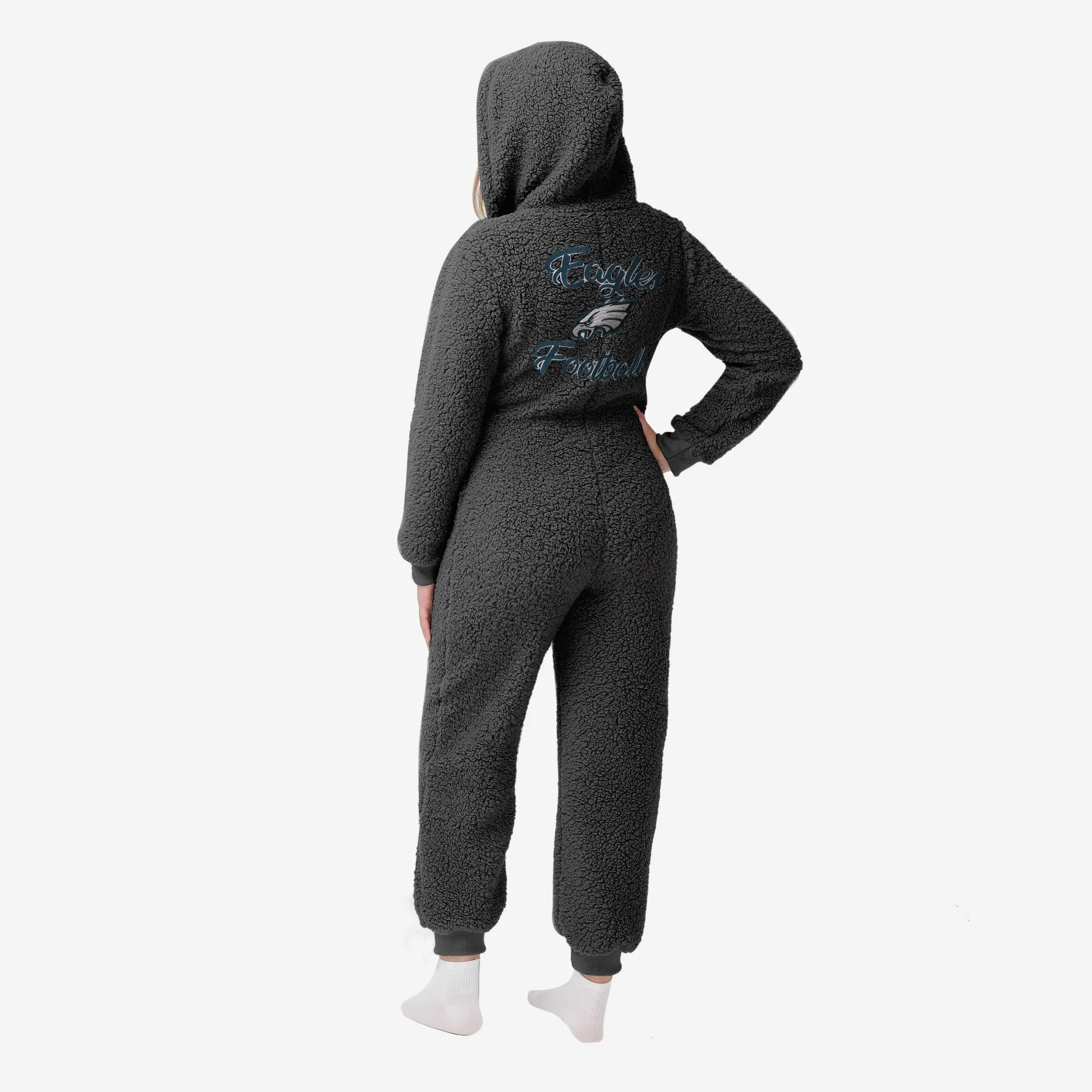 Philadelphia Eagles Womens Sherpa One Piece Pajamas