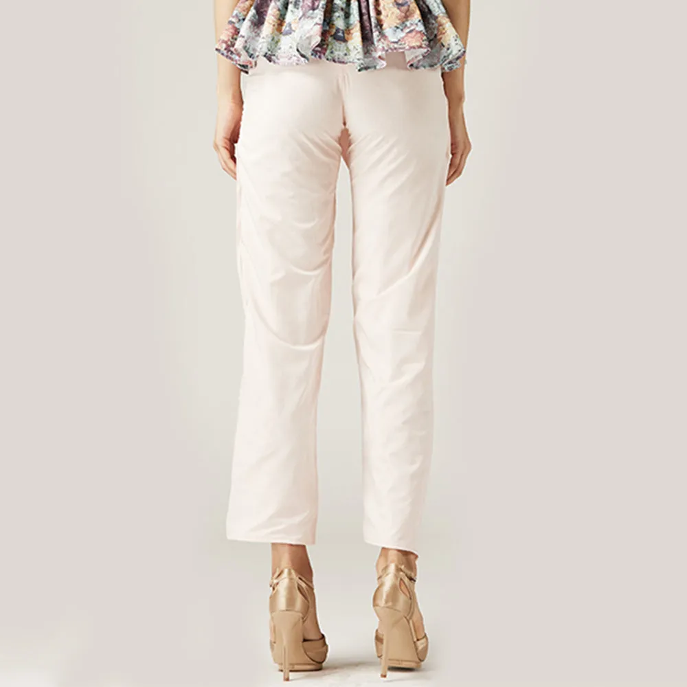 Pink Asymmetrical Pants
