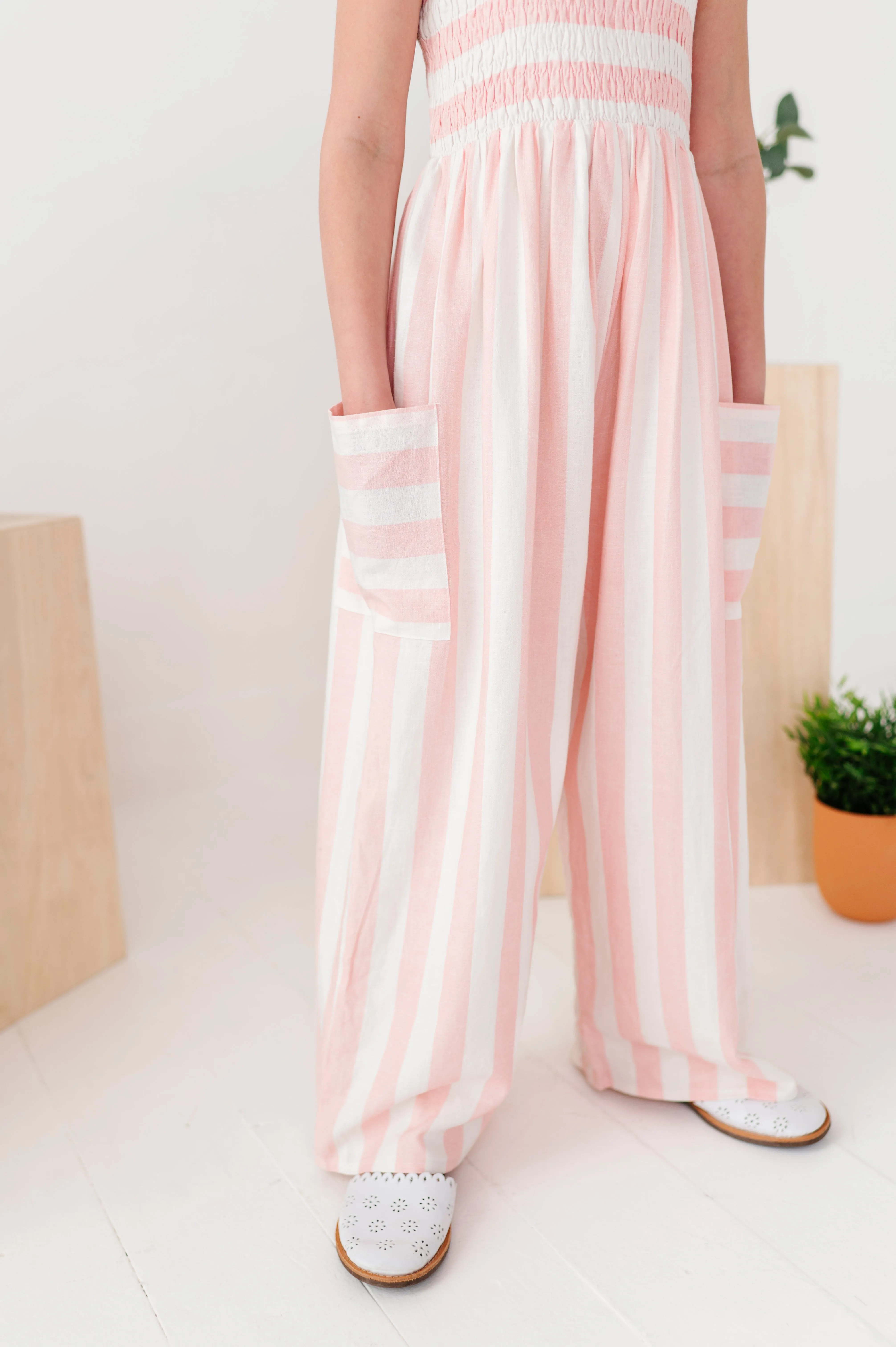 Pink Costal | Stripe Romper