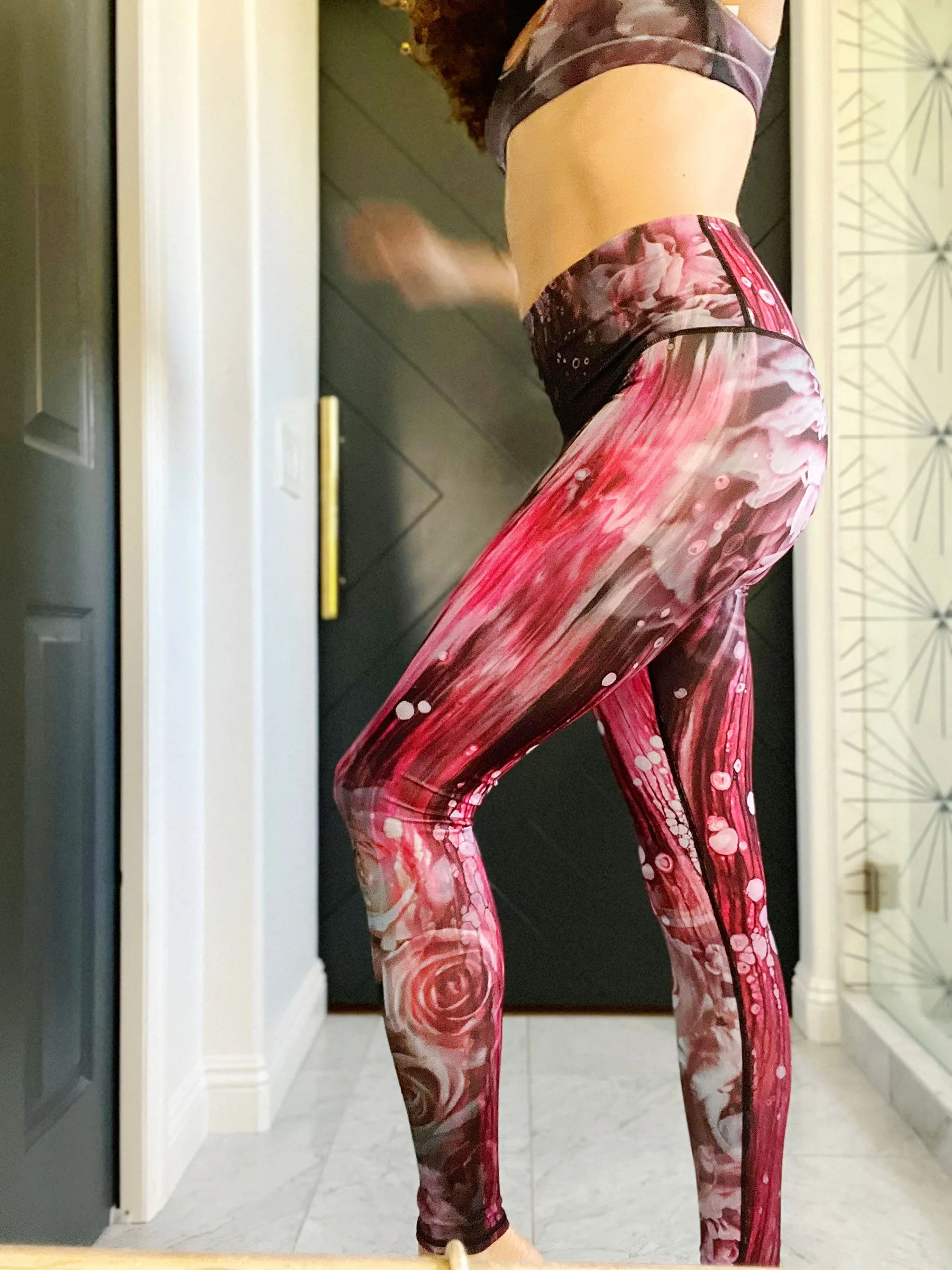 Pink Punk High Waisted Eco Leggings