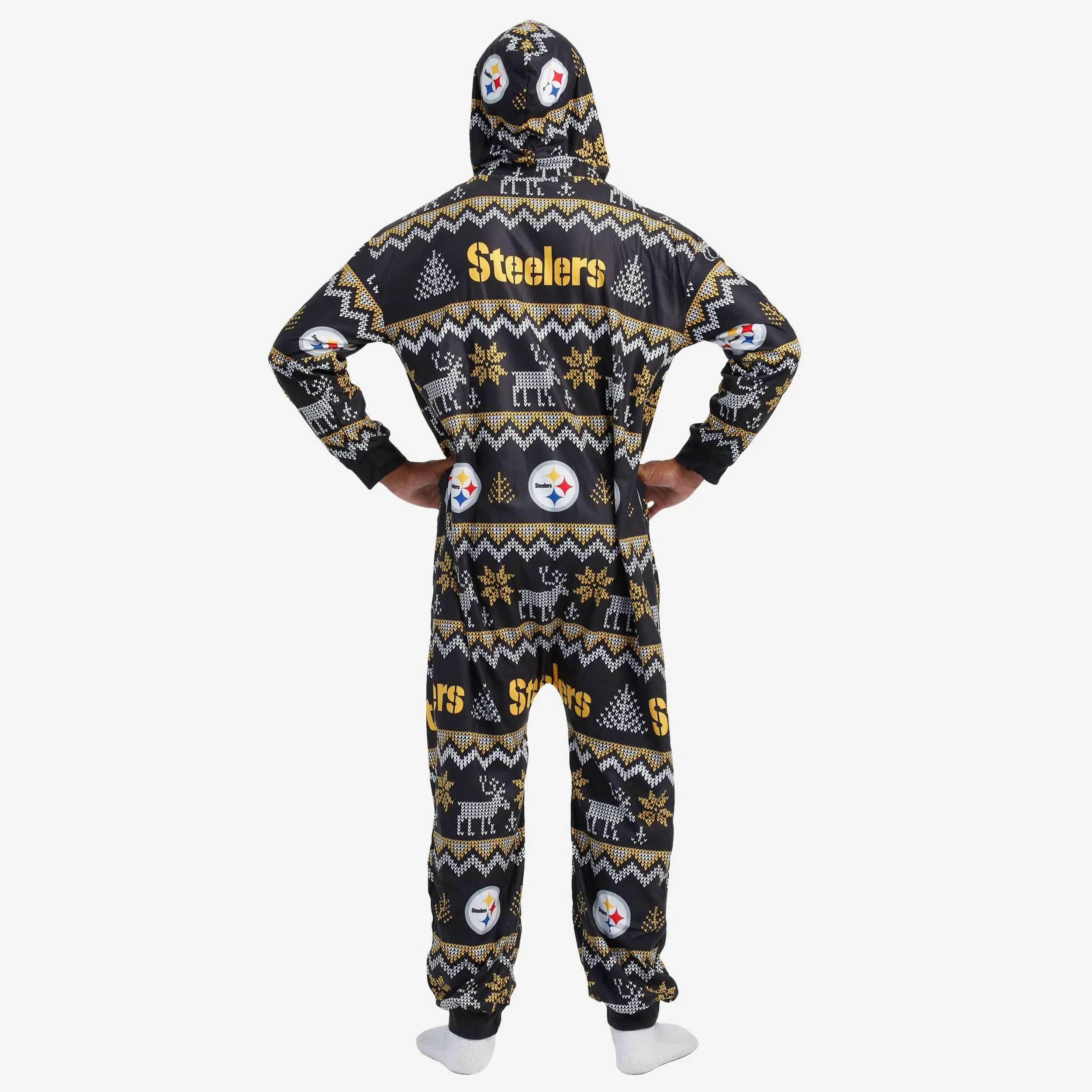 Pittsburgh Steelers Ugly Pattern One Piece Pajamas
