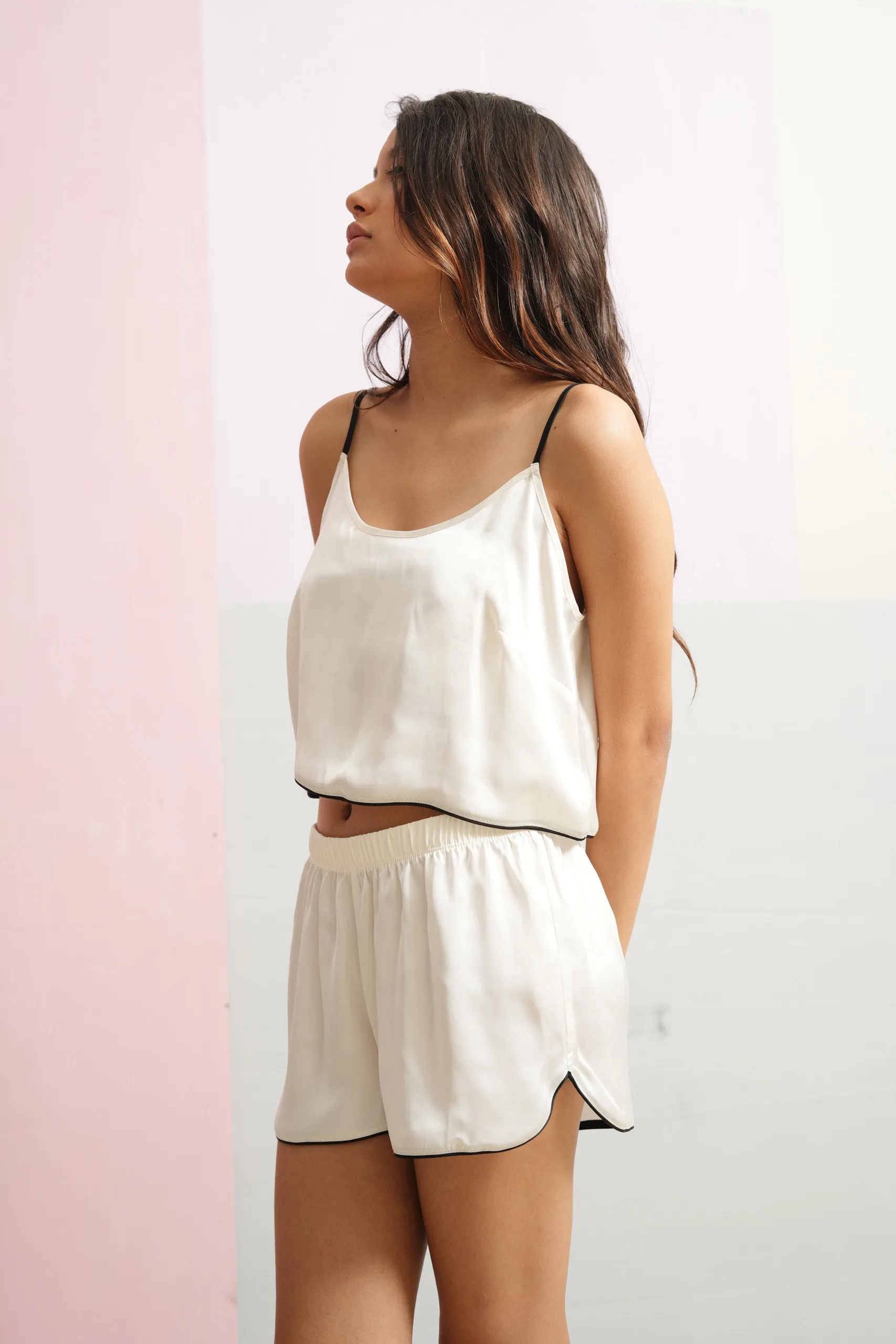 PJ CAMI SET WHITE