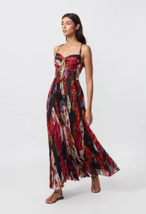Pleated Maxi Dress