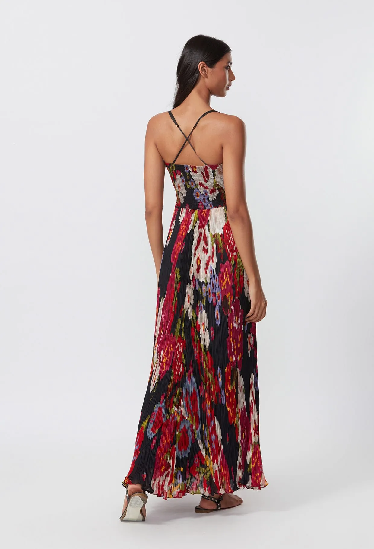 Pleated Maxi Dress
