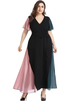 Plus Sizes Fashion Chiffon Women Long Maxi Dresses