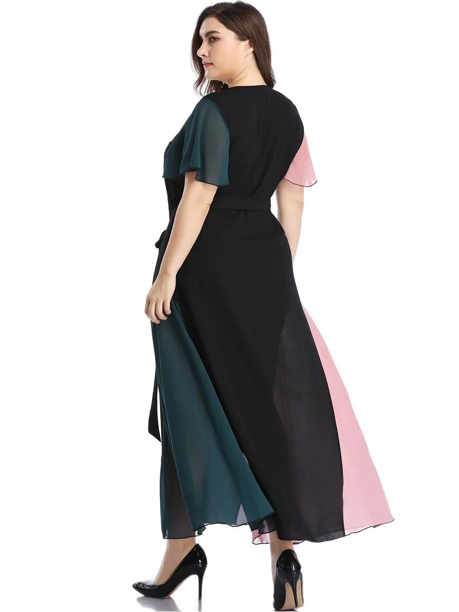 Plus Sizes Fashion Chiffon Women Long Maxi Dresses