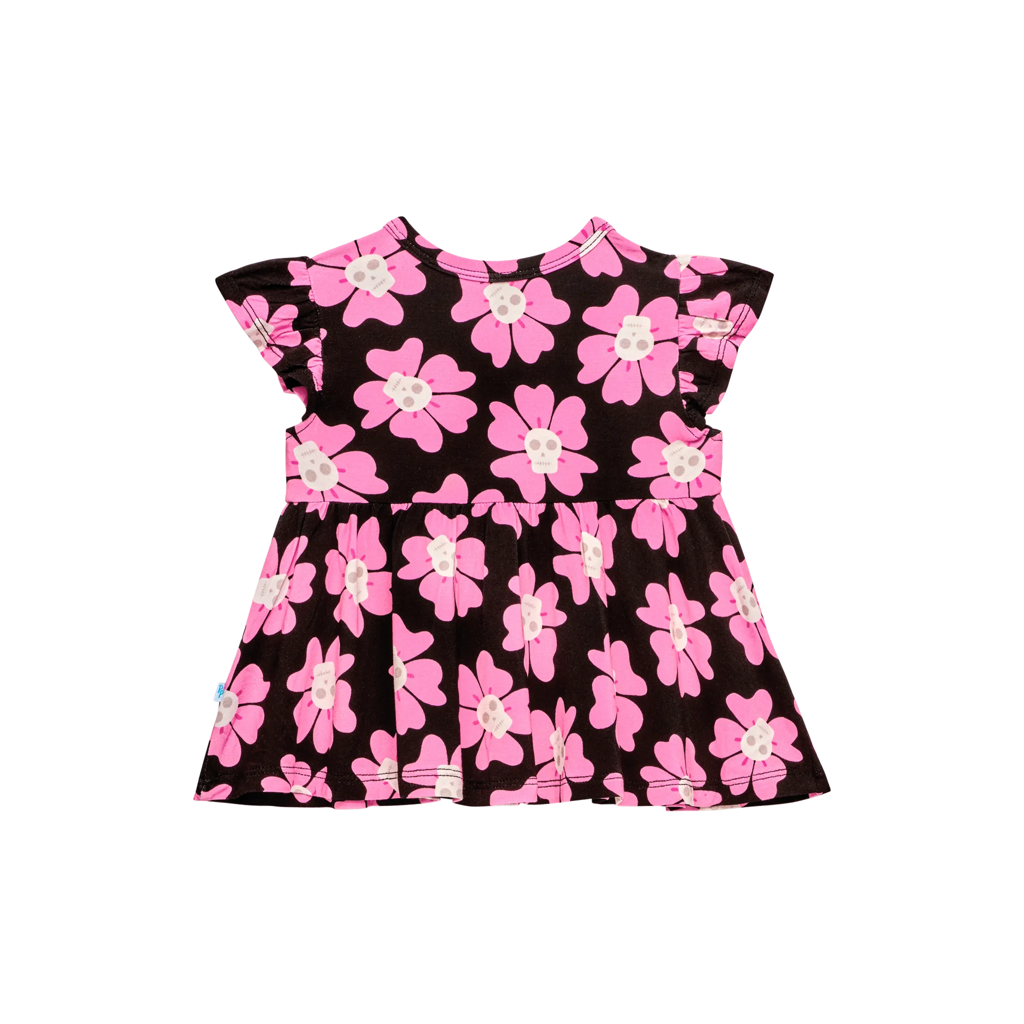 Posh Peanut Cap Sleeve Basic Peplum Top & Bloomer Set in Winifred