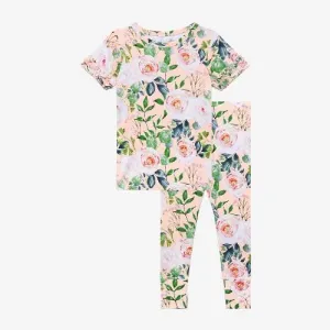 Posh Peanut Harper - Basic S/S Micro Ruffled Shirt & Long Pant Pink