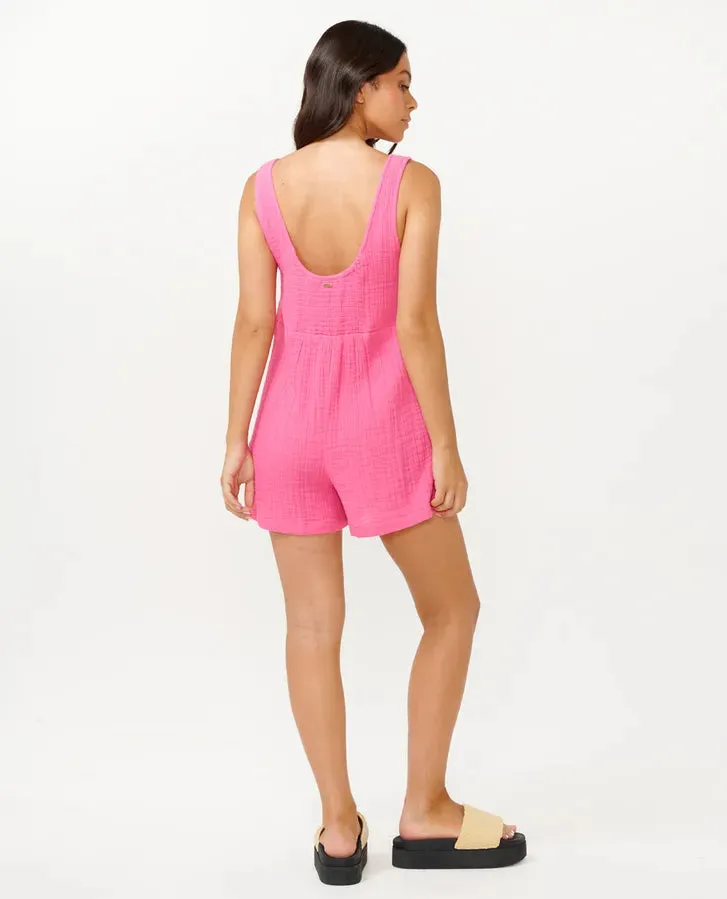 Premium Surf Romper- Hot Pink