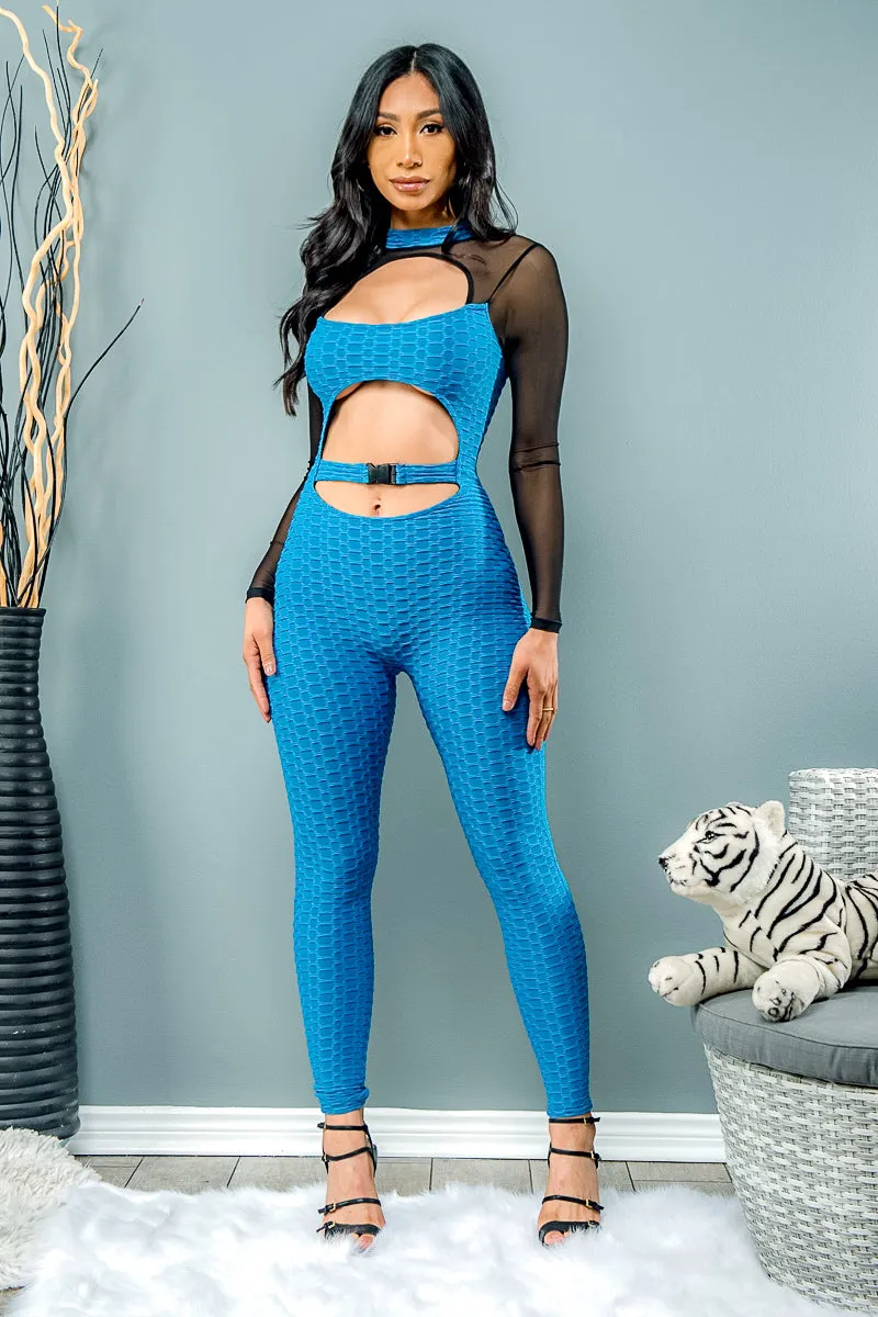 Prety Long Sleeve Jumpsuit (P4067)