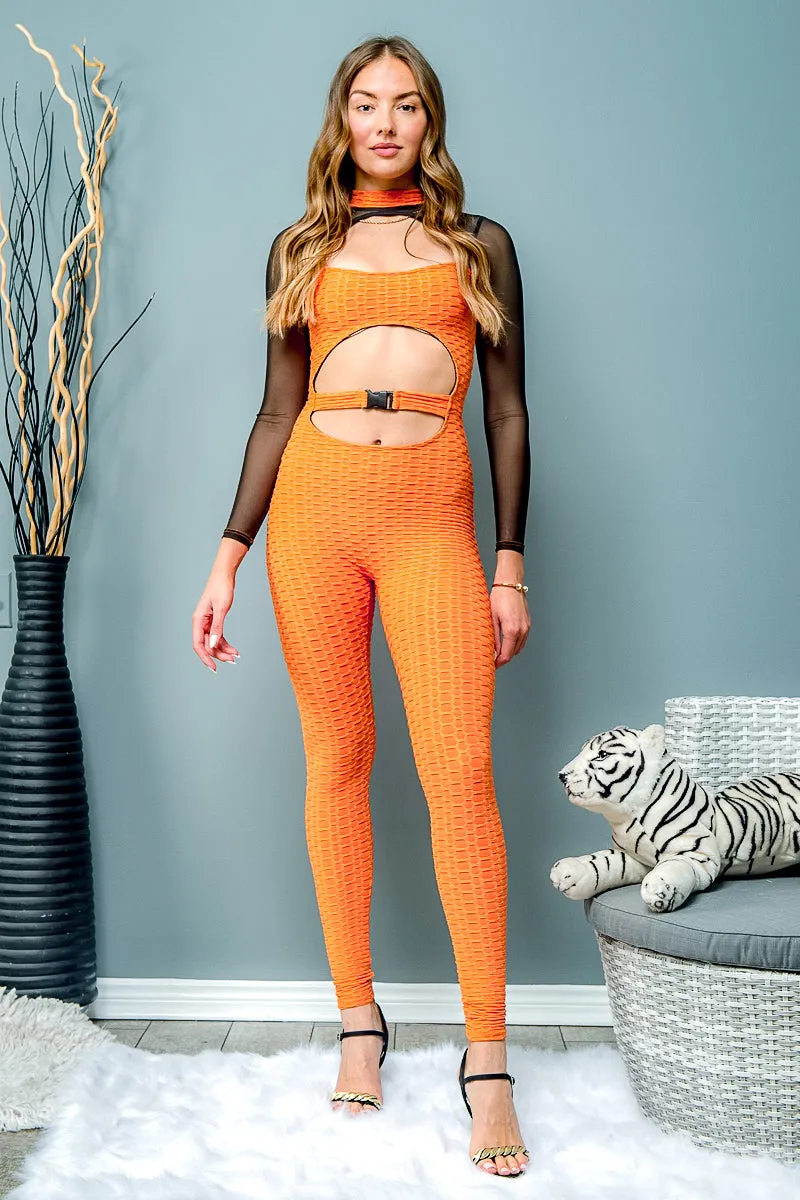 Prety Long Sleeve Jumpsuit (P4067)