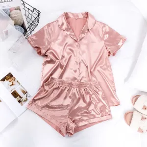 Princess pink satin pajamas