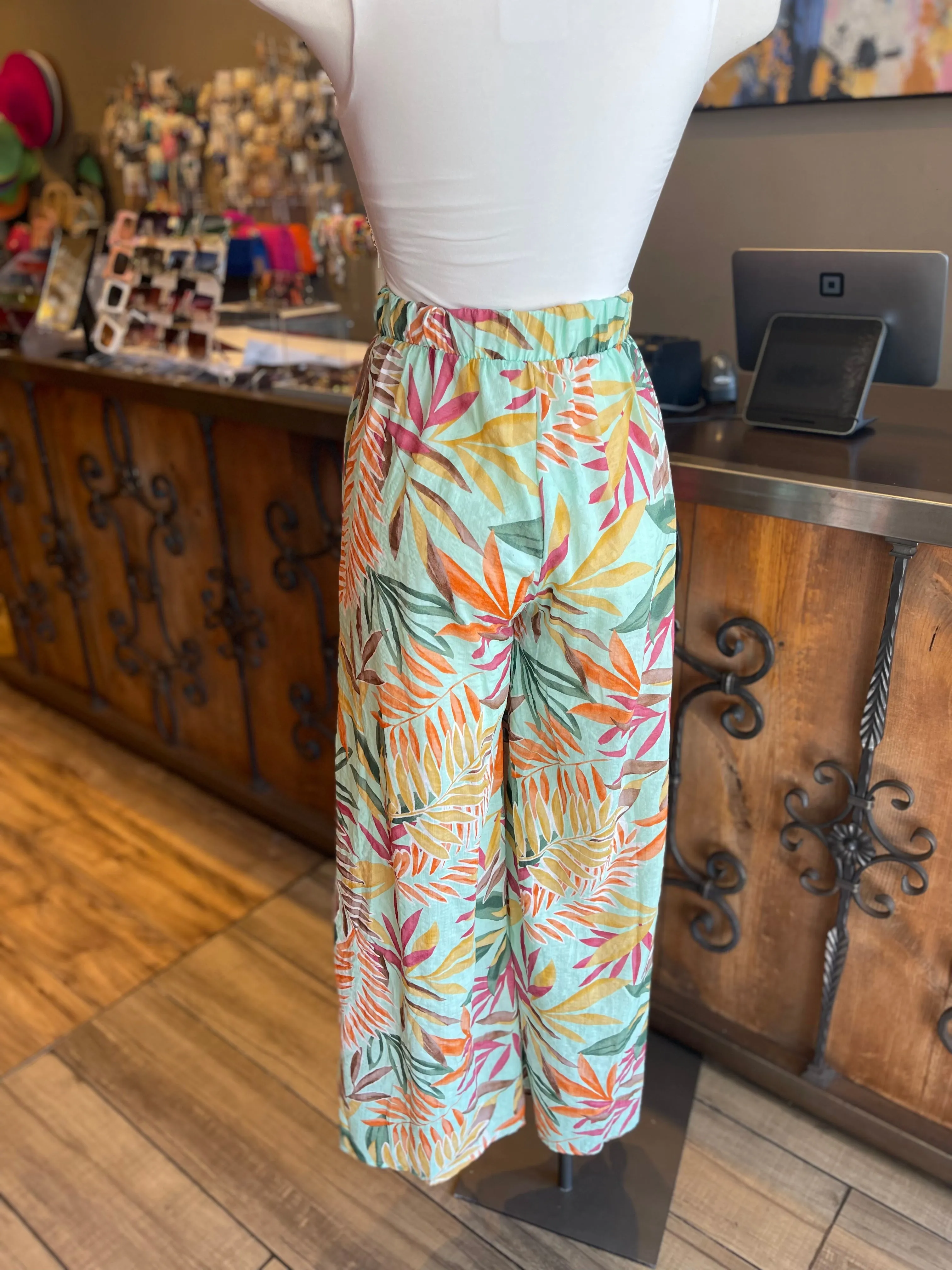 Printed Palazzo W Slits
