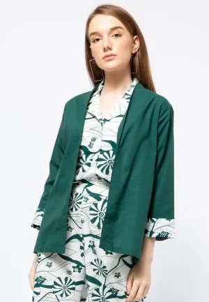 Printed Roll-Up Kimono