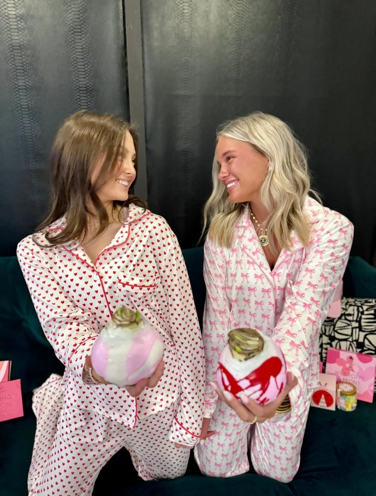 PRINTED VALENTINE'S DAY PAJAMA SET