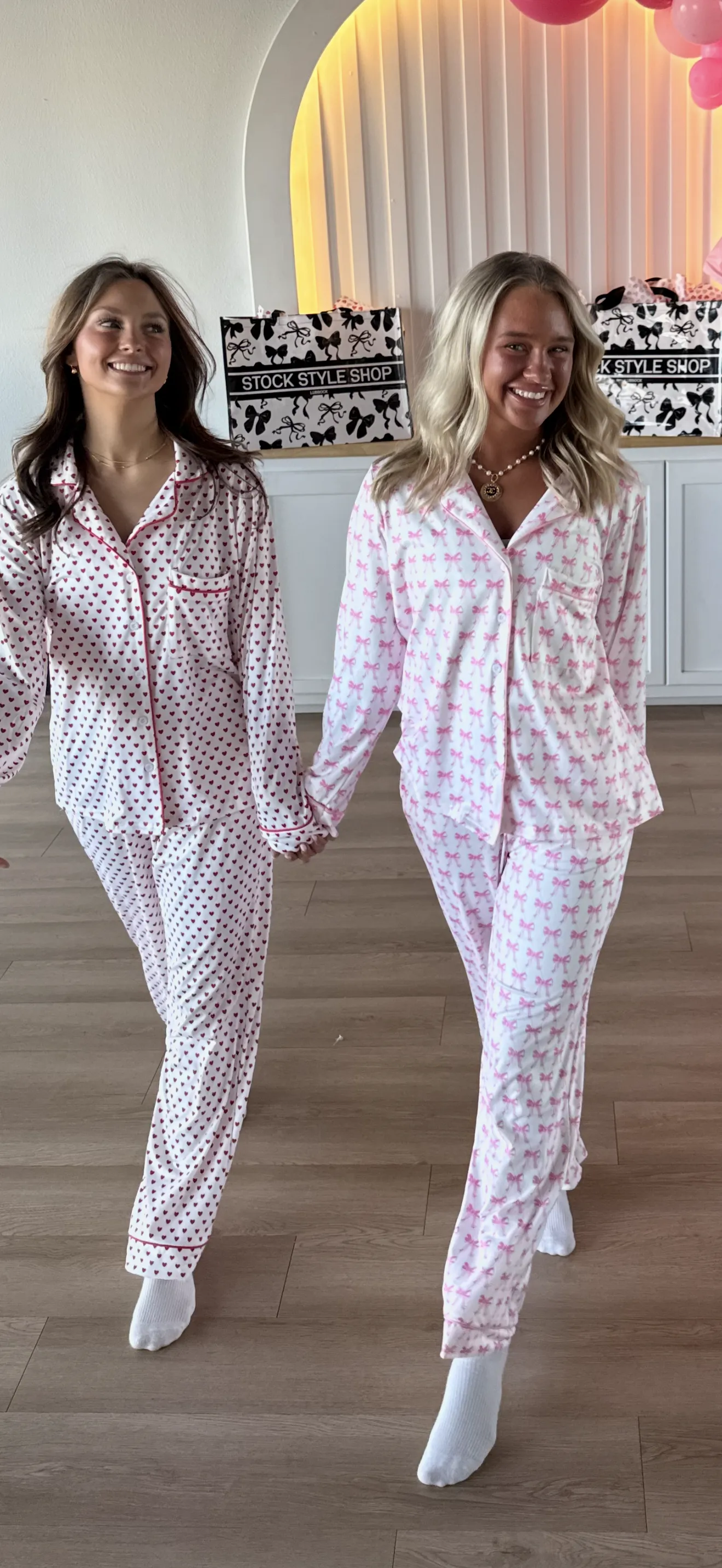 PRINTED VALENTINE'S DAY PAJAMA SET