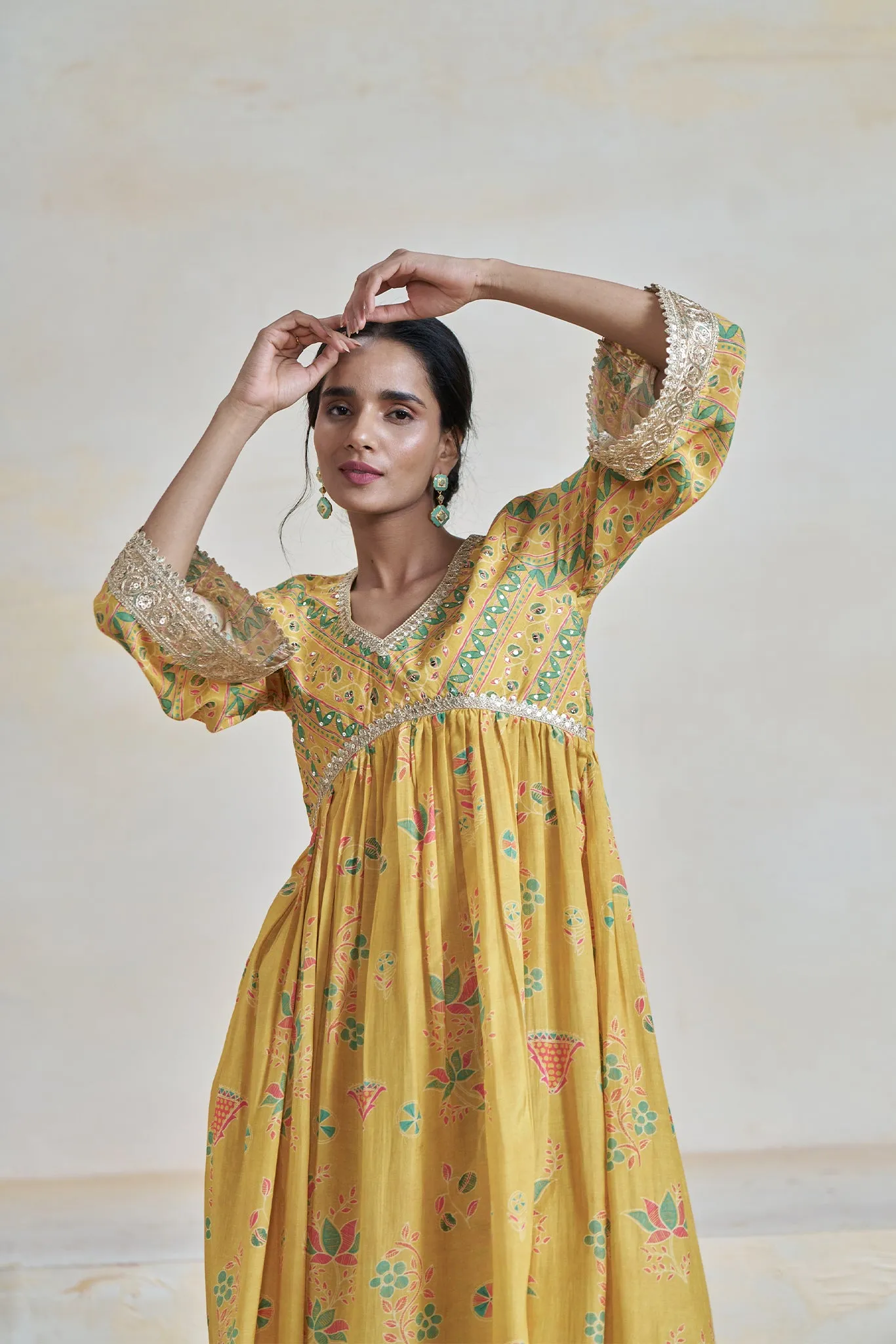 Printed Viscose Muslin Kurta Set