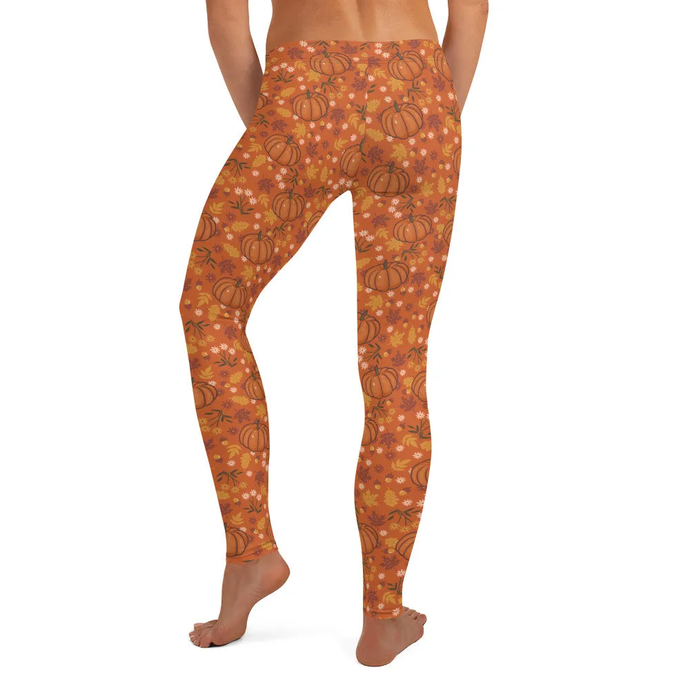 Pumpkin Spice Mid-waist Leggings