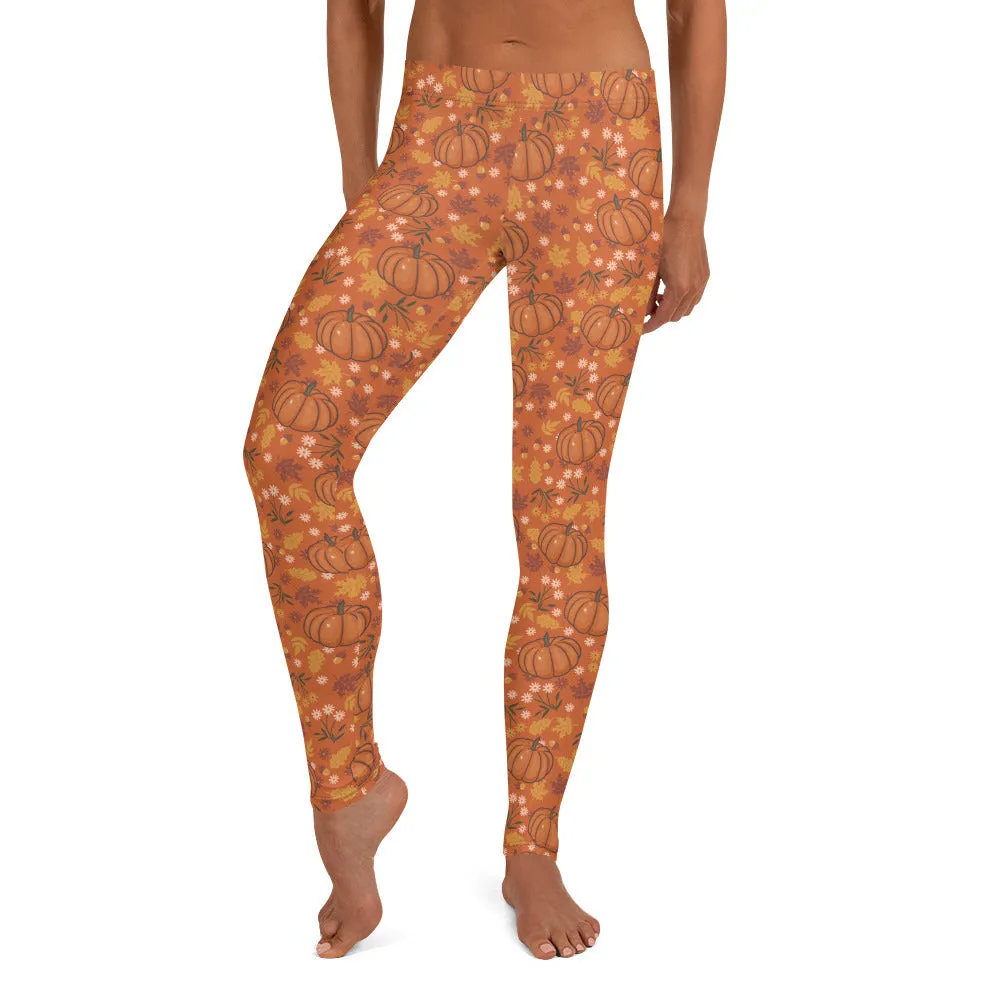 Pumpkin Spice Mid-waist Leggings
