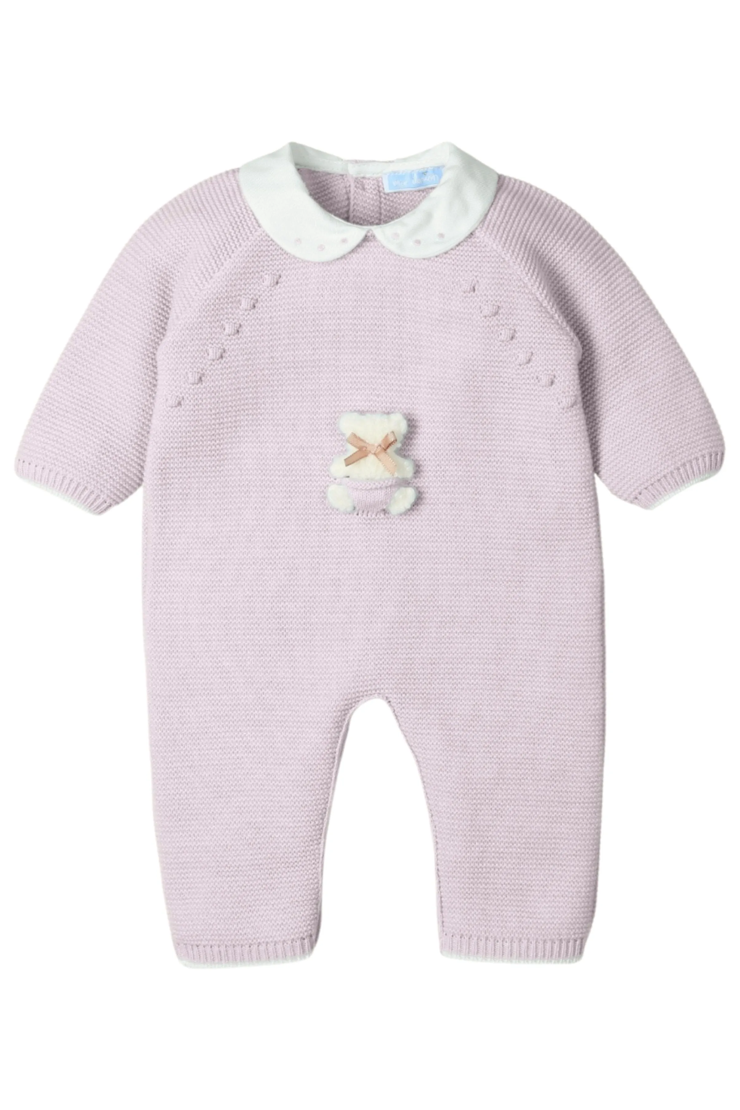 "Darby" Mauve Knit Teddy Romper