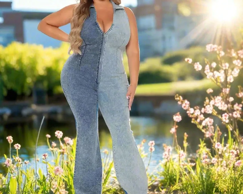 "Double Trouble" Denim Jumpsuit