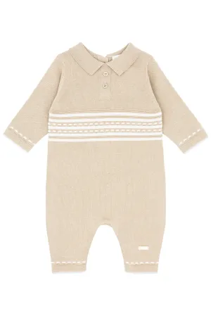 "Easton" Beige Knit Romper