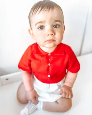 "Hunter" Polo Shirt Romper