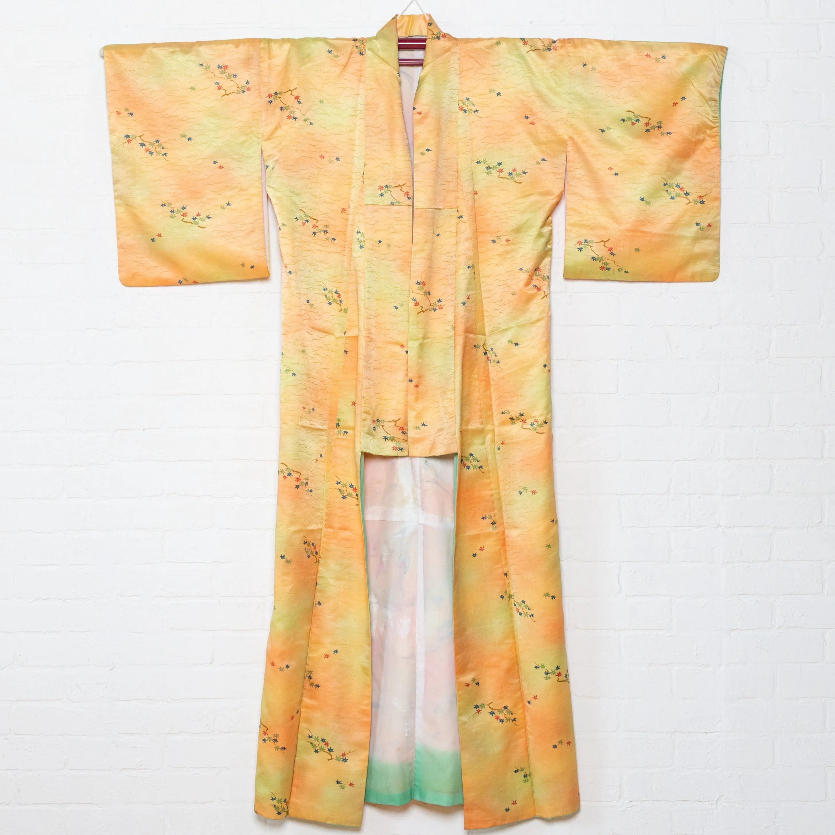 "Ryujin" Reimagined Vintage Kimono - Kimono Zulu Artist Collaboration with Elijah Coccetti