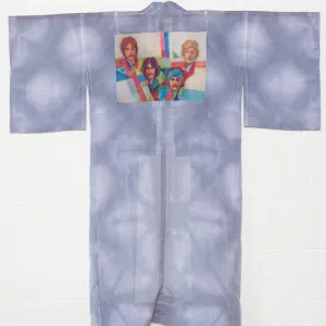 "The Beatles" Reimagined Vintage Kimono - Kimono Zulu Artist Collaboration with David Adickes x Tina Zulu