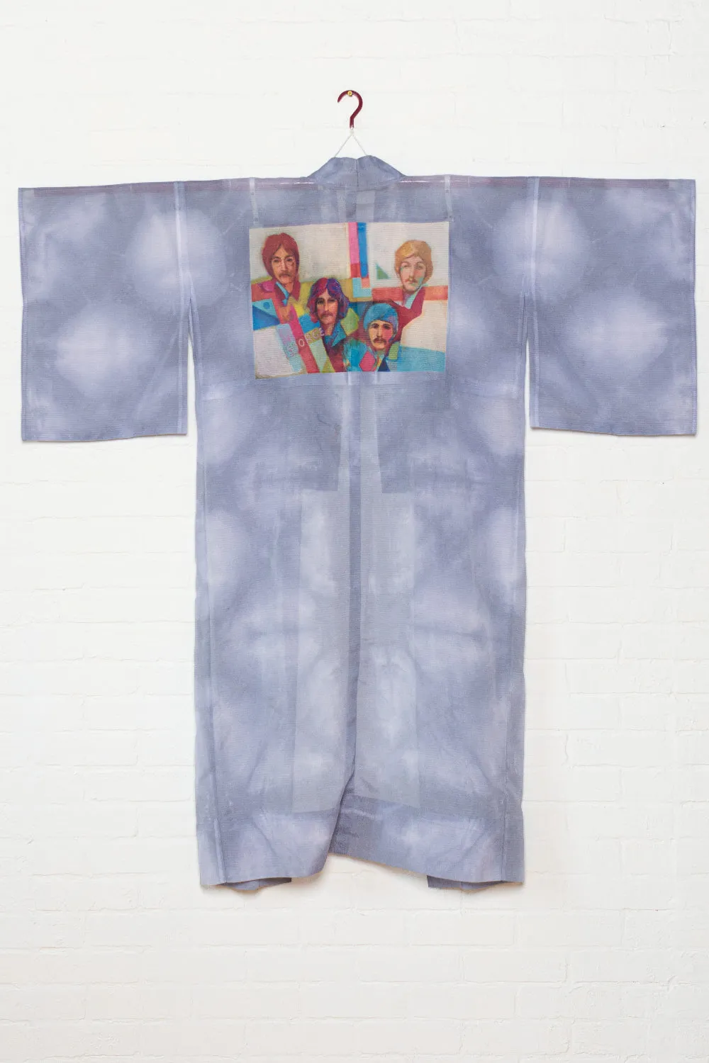 "The Beatles" Reimagined Vintage Kimono - Kimono Zulu Artist Collaboration with David Adickes x Tina Zulu