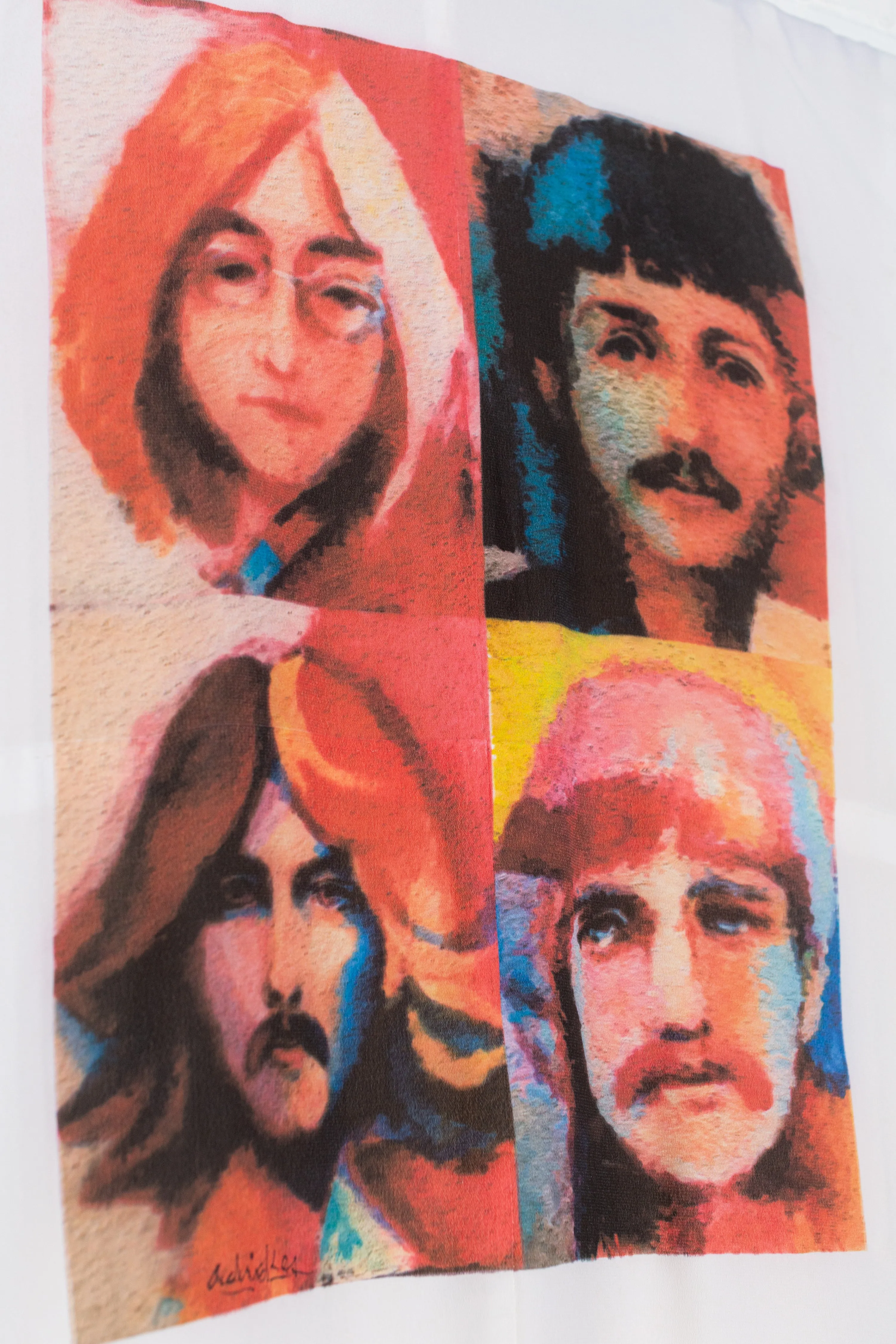 "The Beatles" Reimagined Vintage Kimono - Kimono Zulu Artist Collaboration with David Adickes