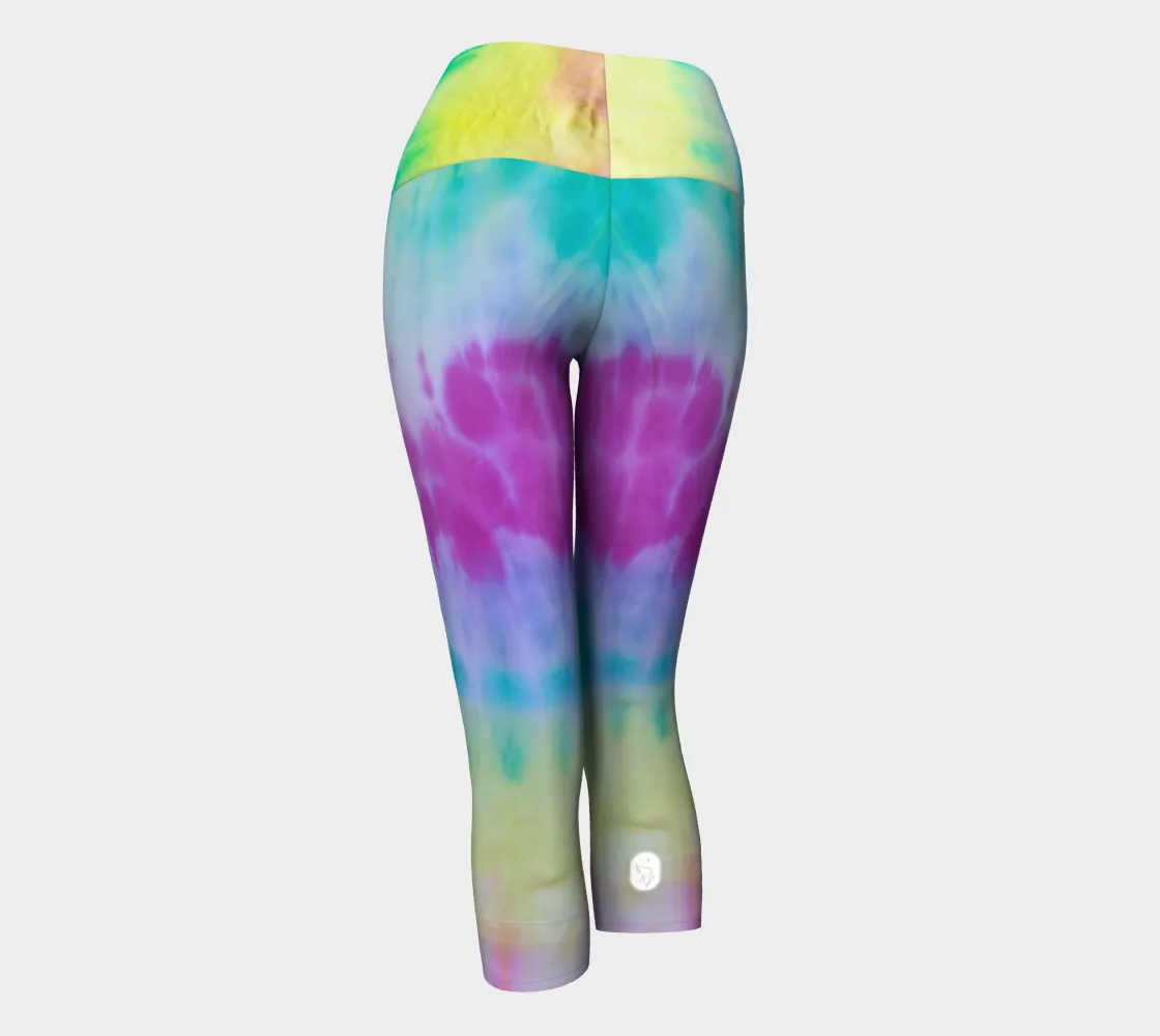 Rainbow tie dye Capri New