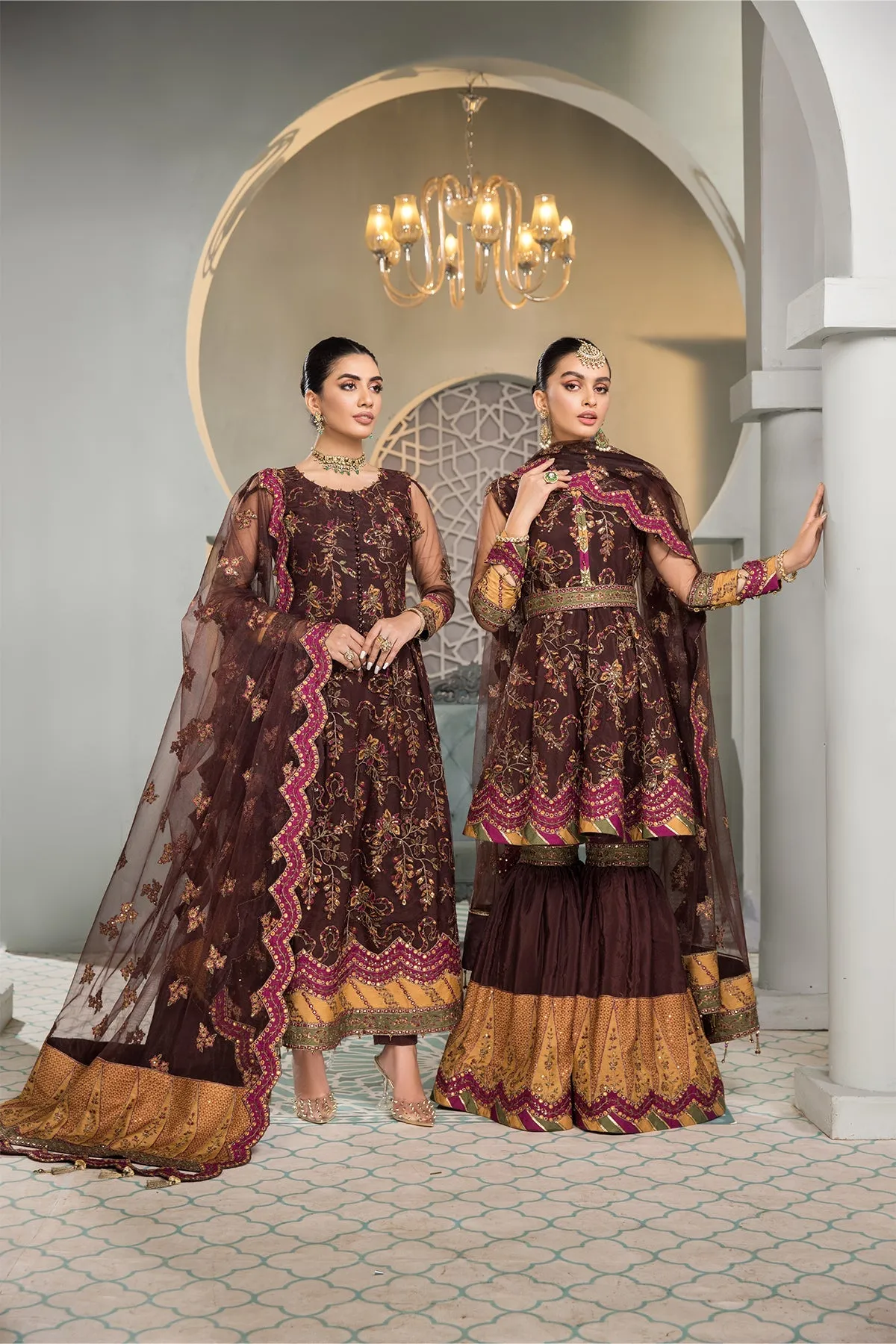 Rajwari Alizeh Fashion Vasl-e-Meeras Festive Edition 2022 | Unstitched Embroidered Net Suits