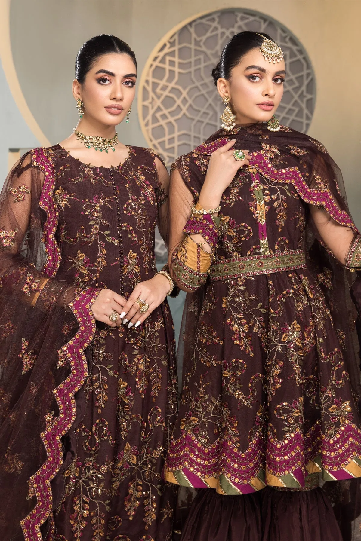 Rajwari Alizeh Fashion Vasl-e-Meeras Festive Edition 2022 | Unstitched Embroidered Net Suits