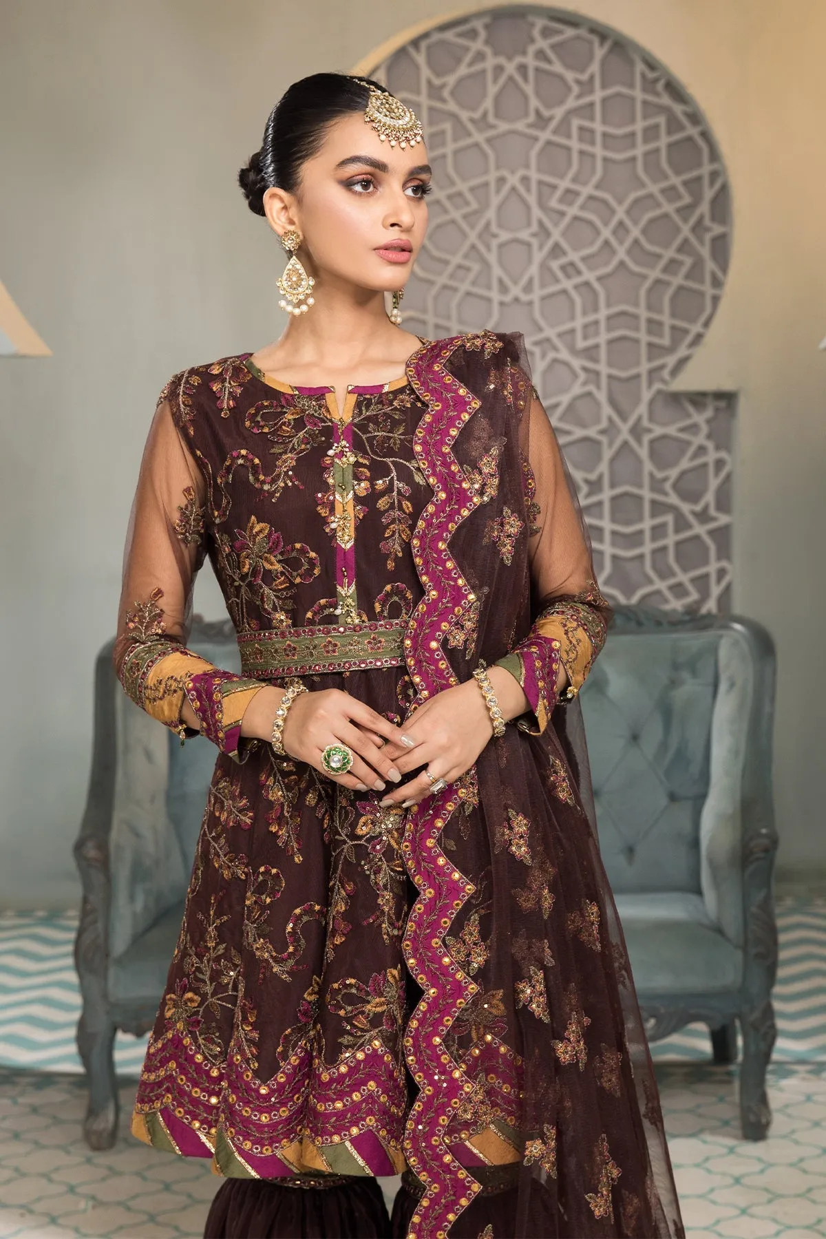 Rajwari Alizeh Fashion Vasl-e-Meeras Festive Edition 2022 | Unstitched Embroidered Net Suits