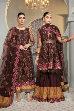 Rajwari Alizeh Fashion Vasl-e-Meeras Festive Edition 2022 | Unstitched Embroidered Net Suits