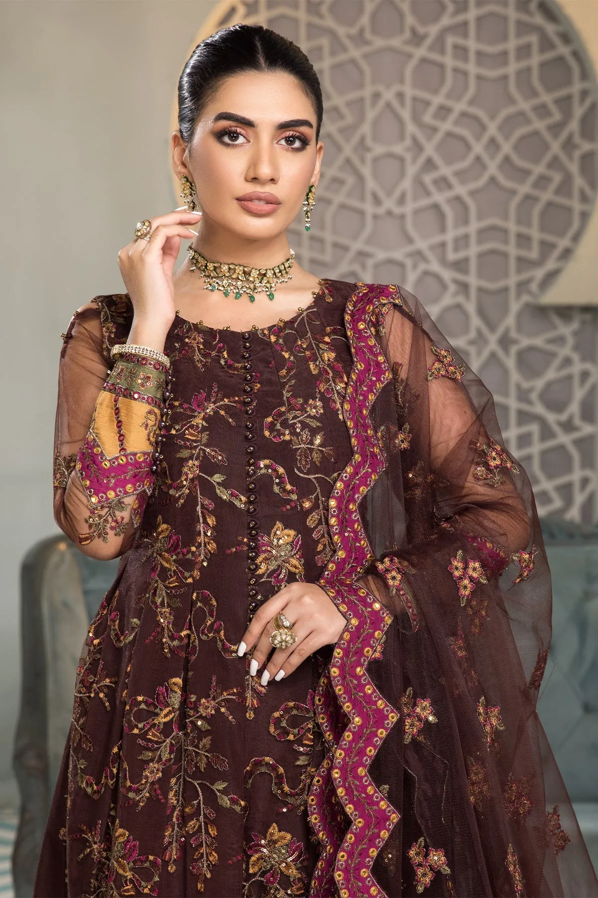 Rajwari Alizeh Fashion Vasl-e-Meeras Festive Edition 2022 | Unstitched Embroidered Net Suits