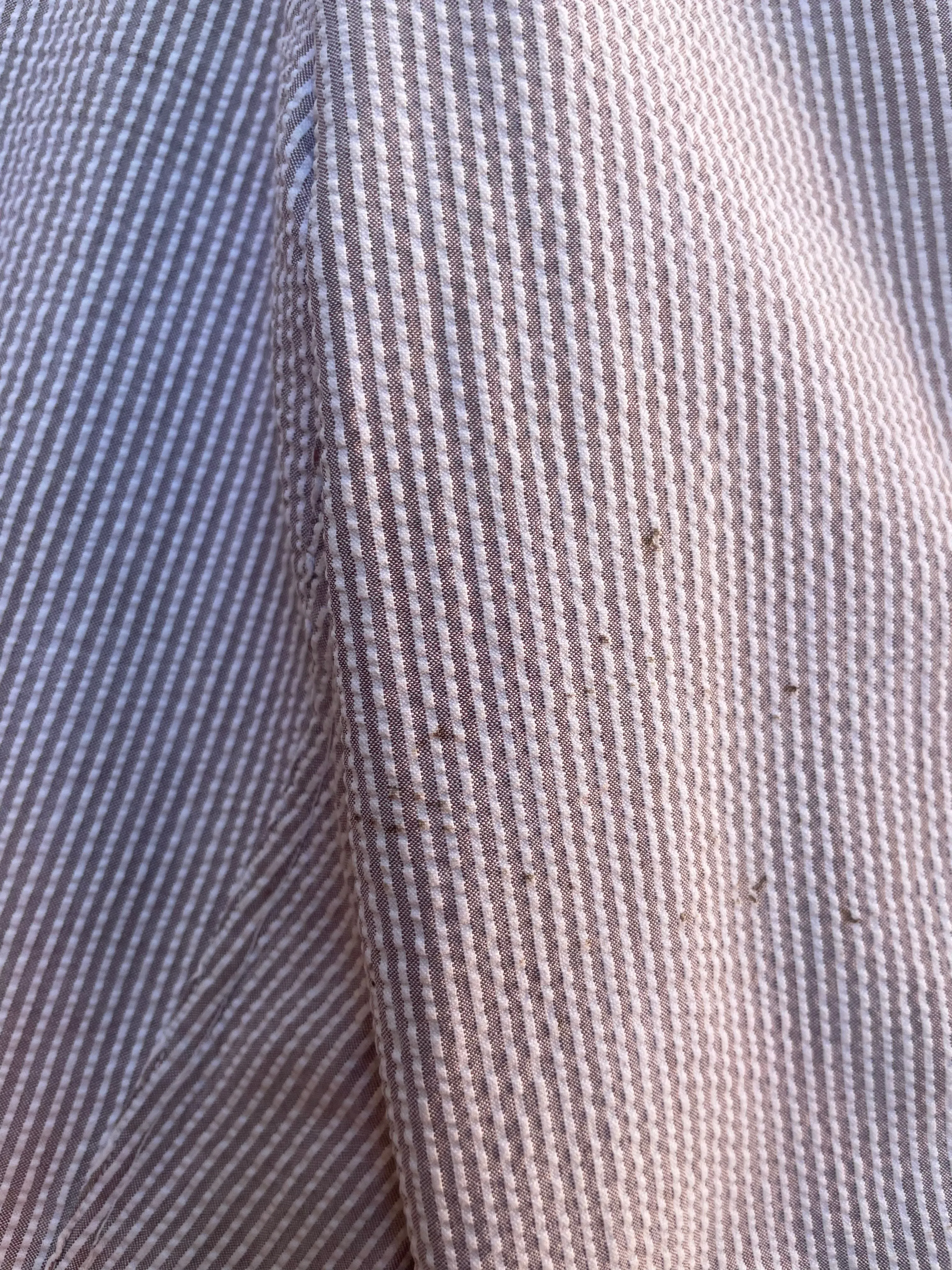 Rare Early 1940s Striped Seersucker Ladies Bib Overalls Set