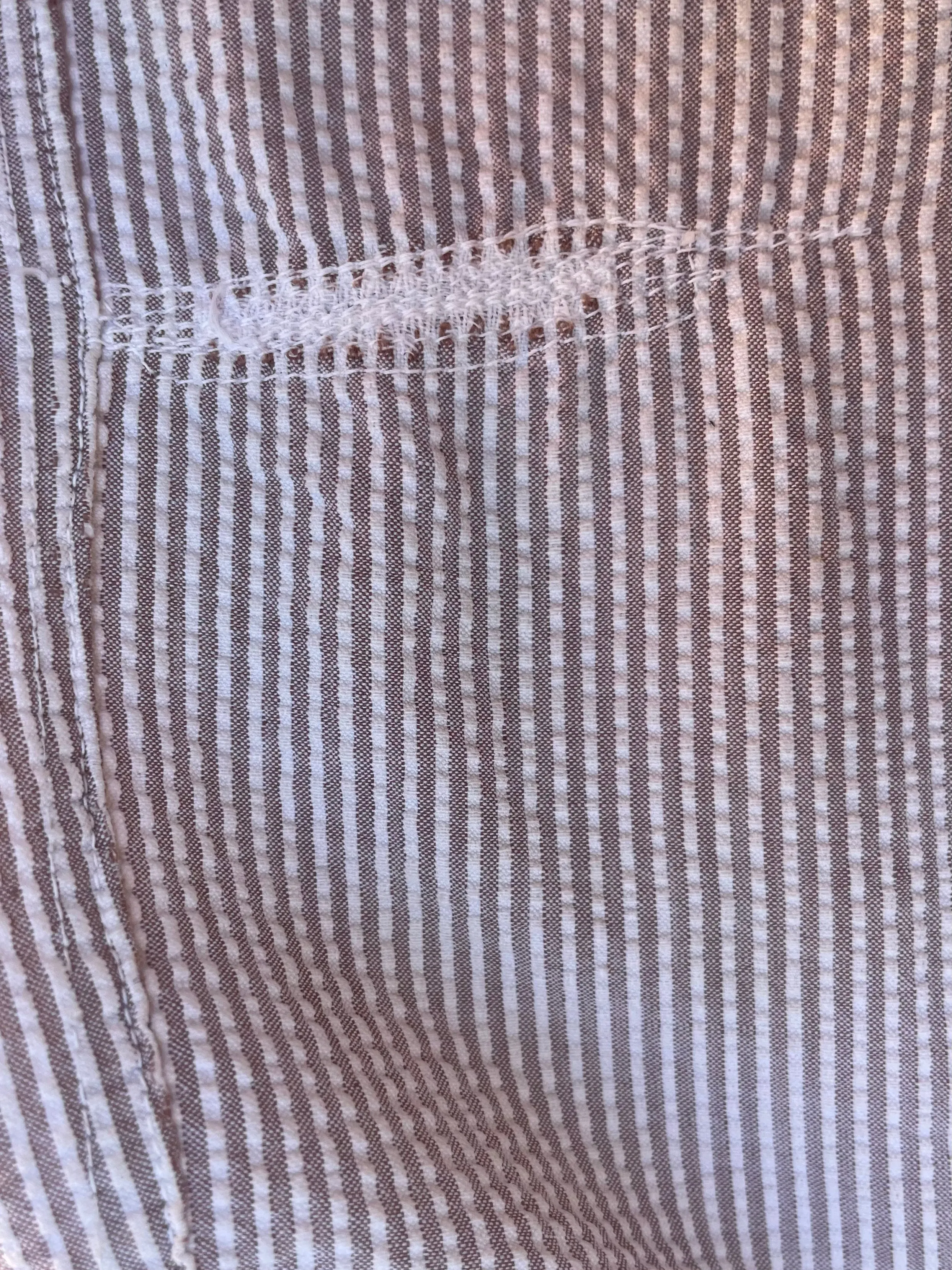 Rare Early 1940s Striped Seersucker Ladies Bib Overalls Set
