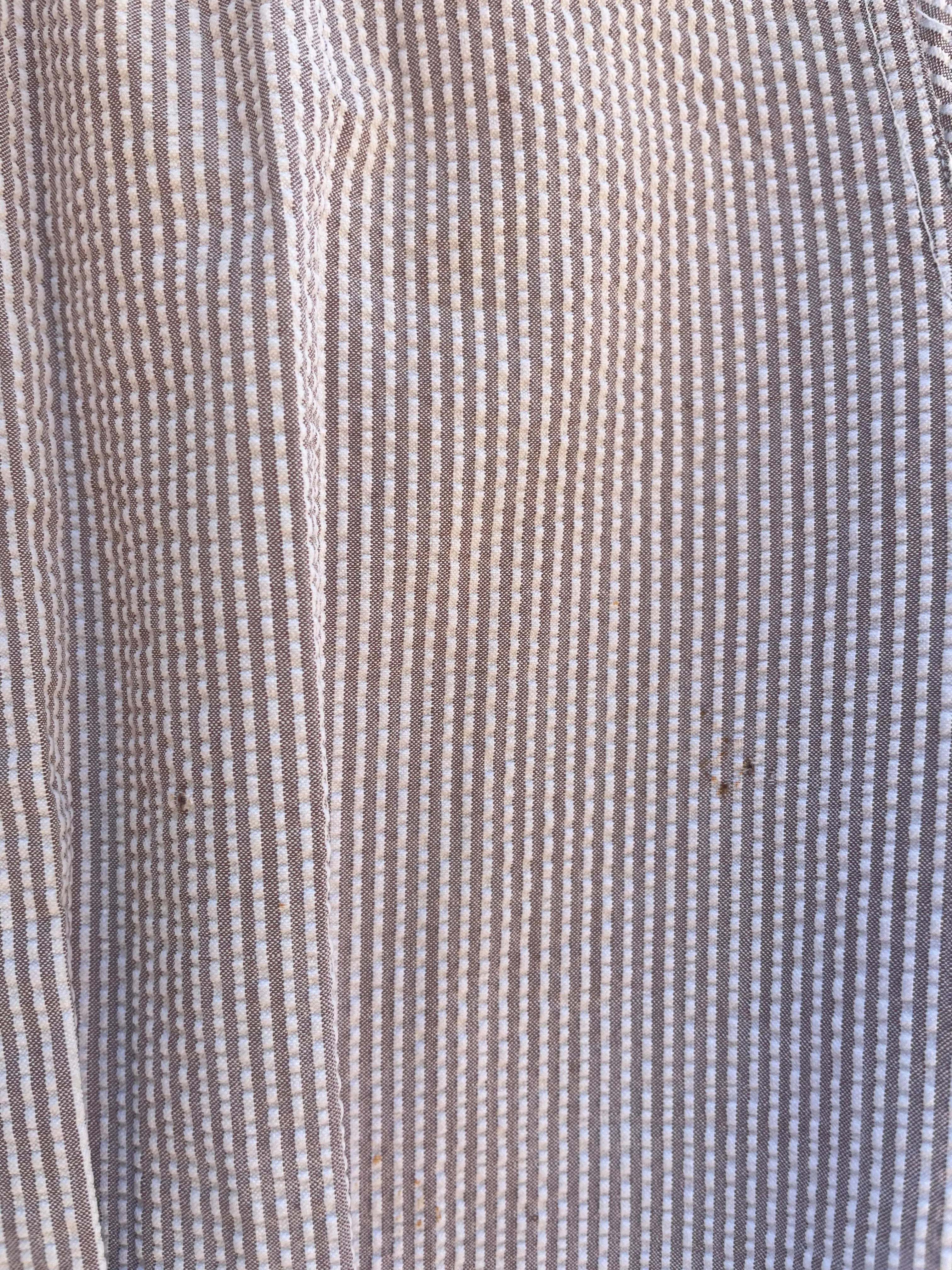 Rare Early 1940s Striped Seersucker Ladies Bib Overalls Set