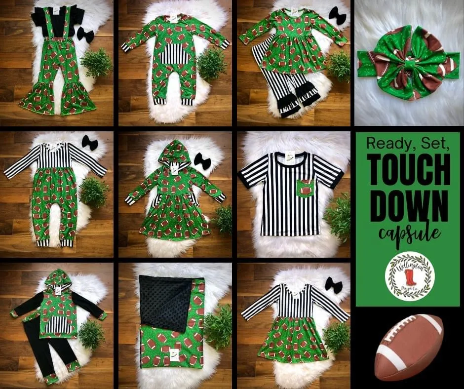 Ready, Set, Touchdown Boys Infant Romper