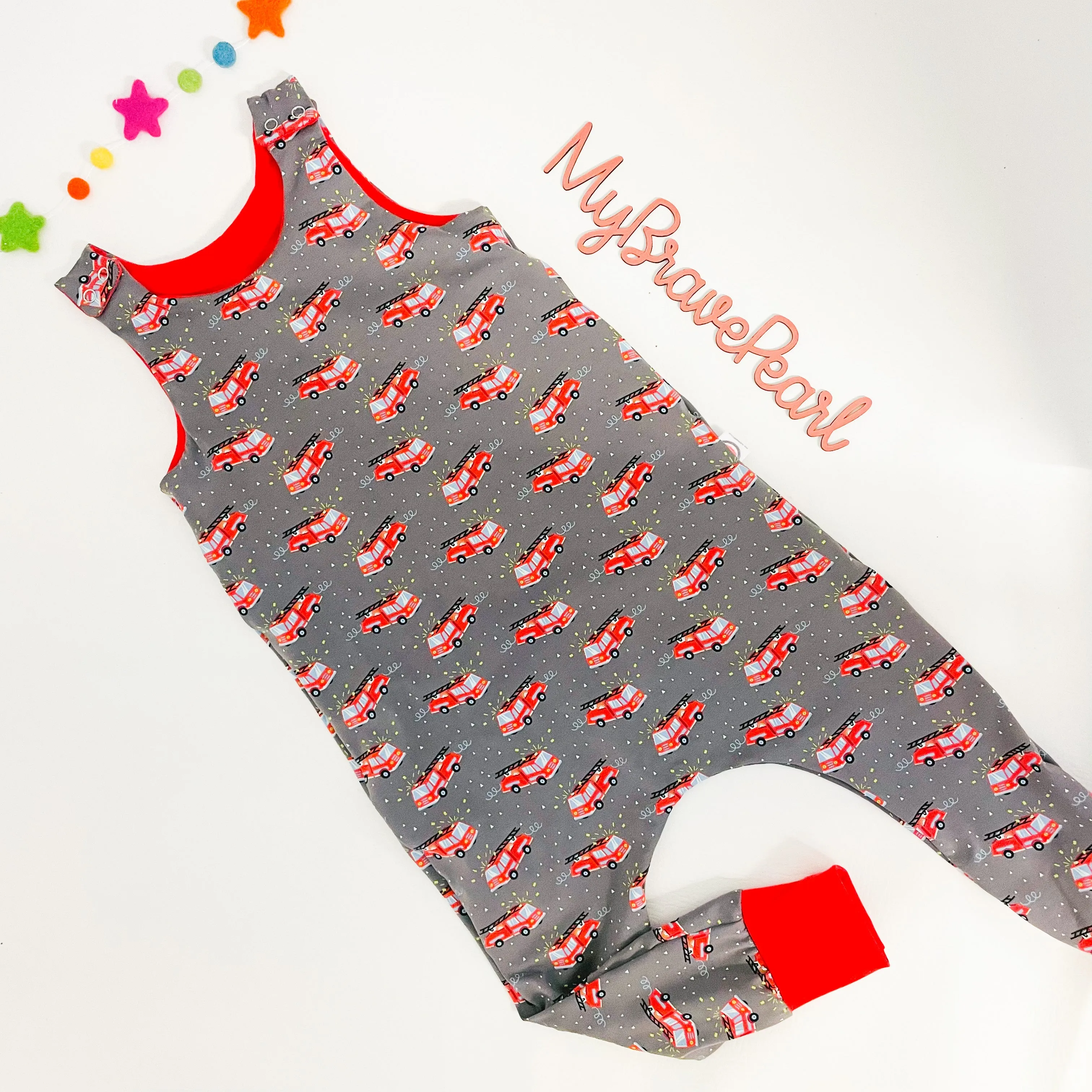 Ready To Ship 3-4Y Harem Rompers