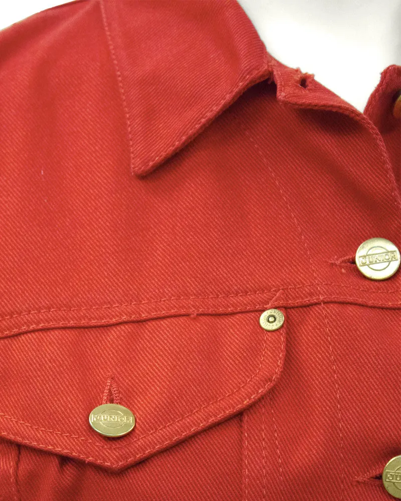 Red Denim Jacket