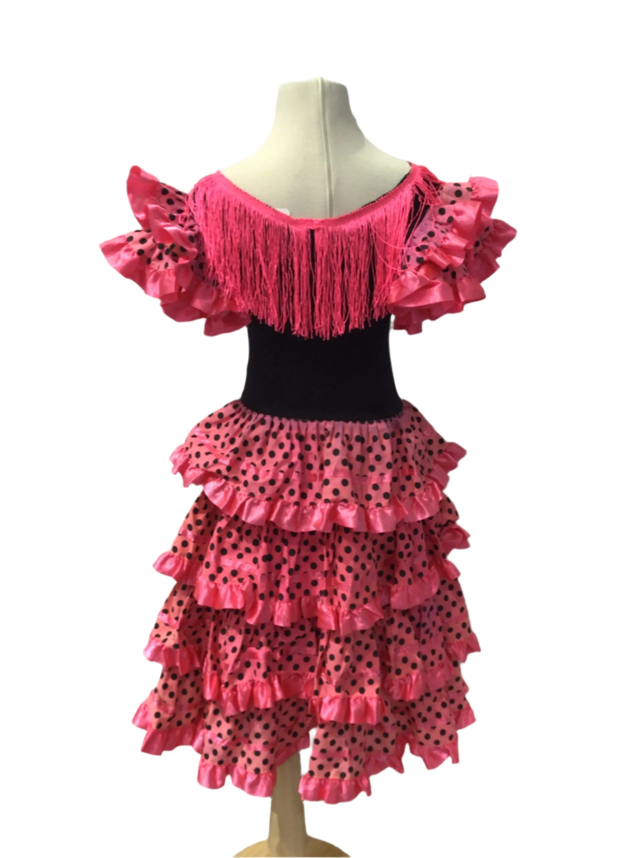 Red orPink Polka Dot Festive Dress
